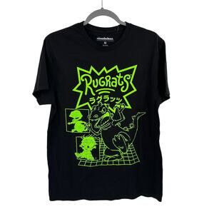 Nickelodeon Raptor Rugrats Graphic Tee in black Size M NWOT